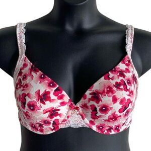 SOMA Demi Embraceable Lace Trim Floral Bra